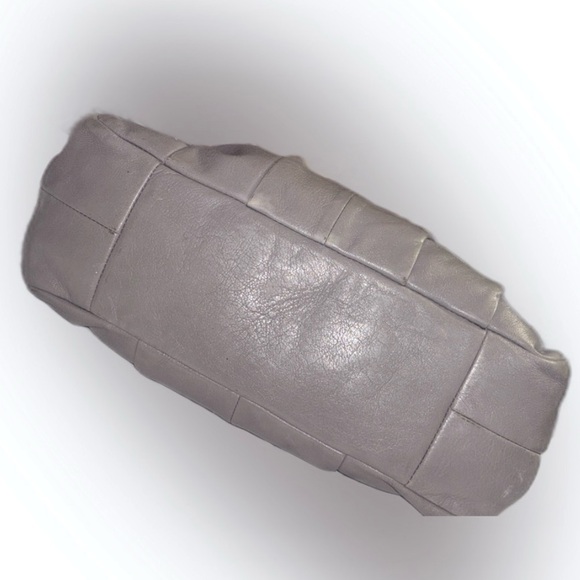 Coach Madison Maggie All Leather Hobo Style Shoulder Bag In Grey - Picture 8 of 16